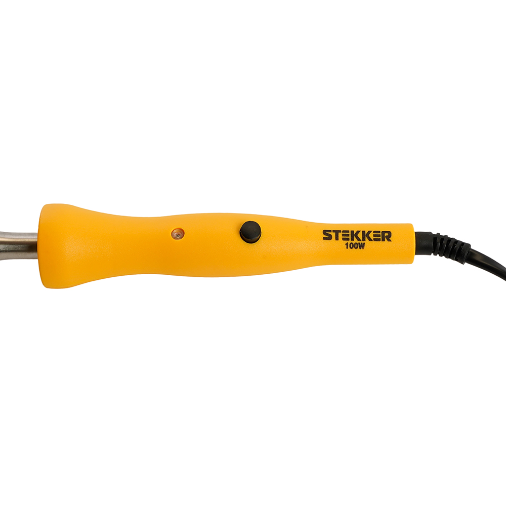 PLE201- 100 Паяльник 100W с кнопкой вкл., нихромовый нагреватель, долговечное жало, 230В