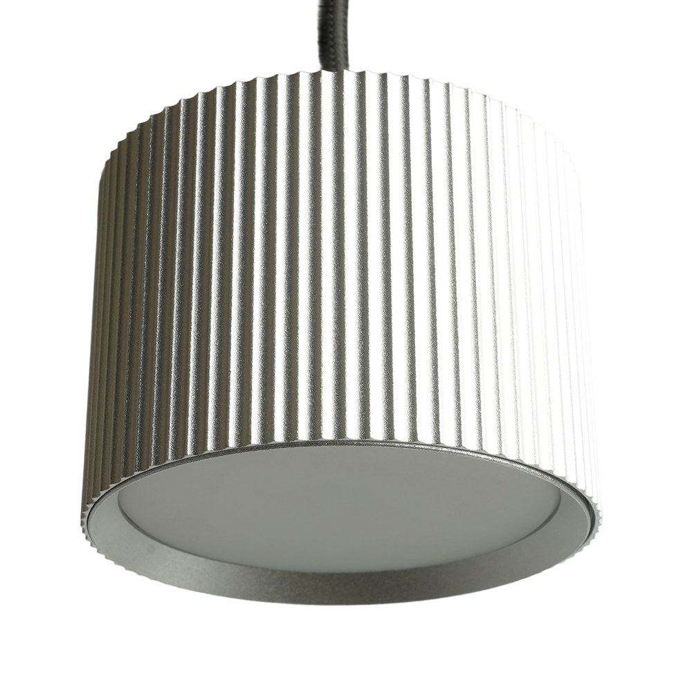 Светильник потолочный Feron Barrel HL4588 ARIA  levitation 12W, 230V, GX53, серебро + черный, на подвесе 1,7 м