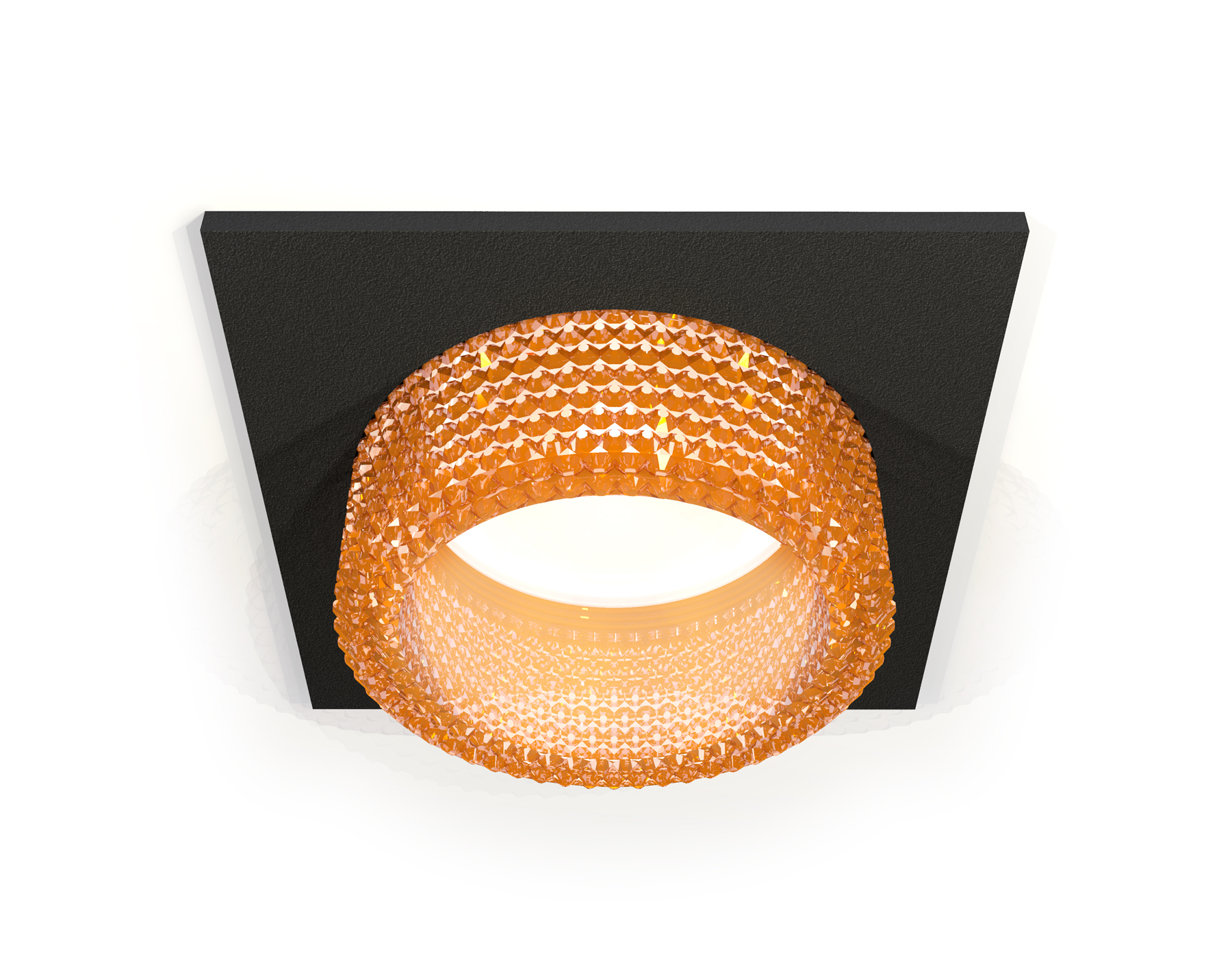 Встраиваемый светильник XC6521044 SBK/CF черный песок/голубой MR16 GU5.3 (C6521, N6154)