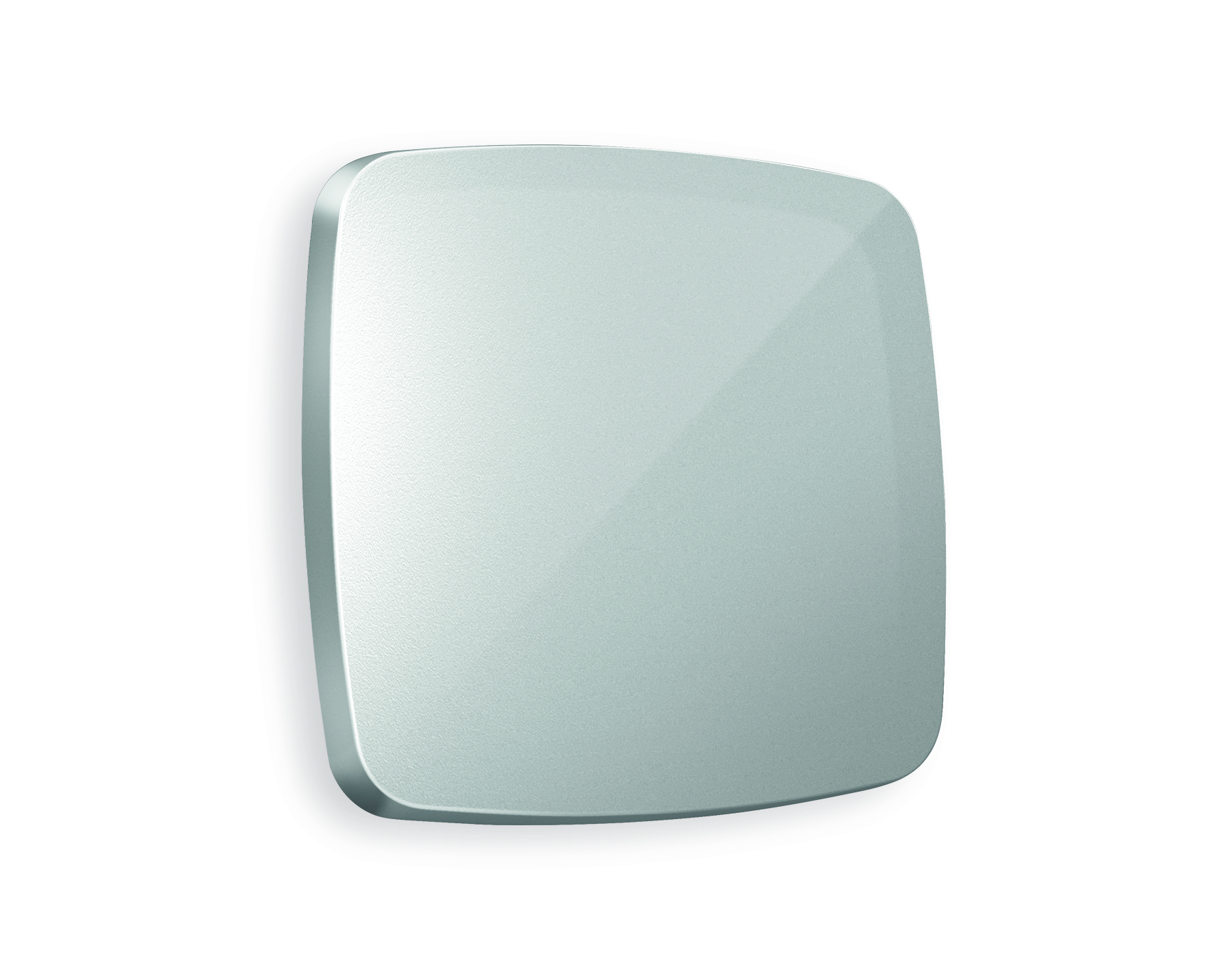 OP4010 Лицевая панель OMEGA (Серебро глянец) для 1-кл выключателей QUANT