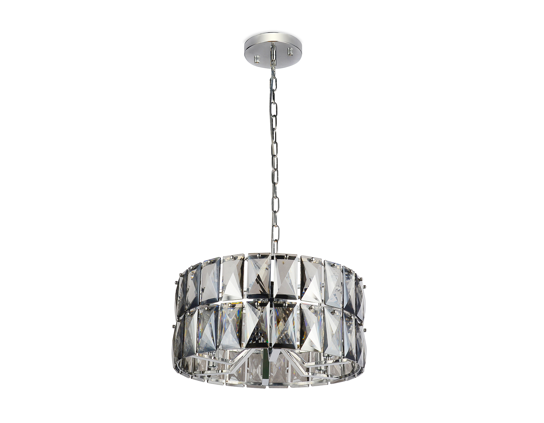 Подвесная люстра Ambrella TR5160/6 CH/SM хром/дымчатый E14/6 max 40W D520*945