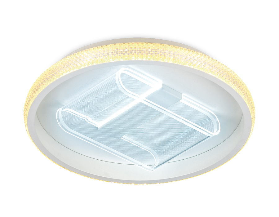 Потолочный светодиодный светильник Ambrella FA600 WH белый 66W (ПДУ РАДИО 2.4)