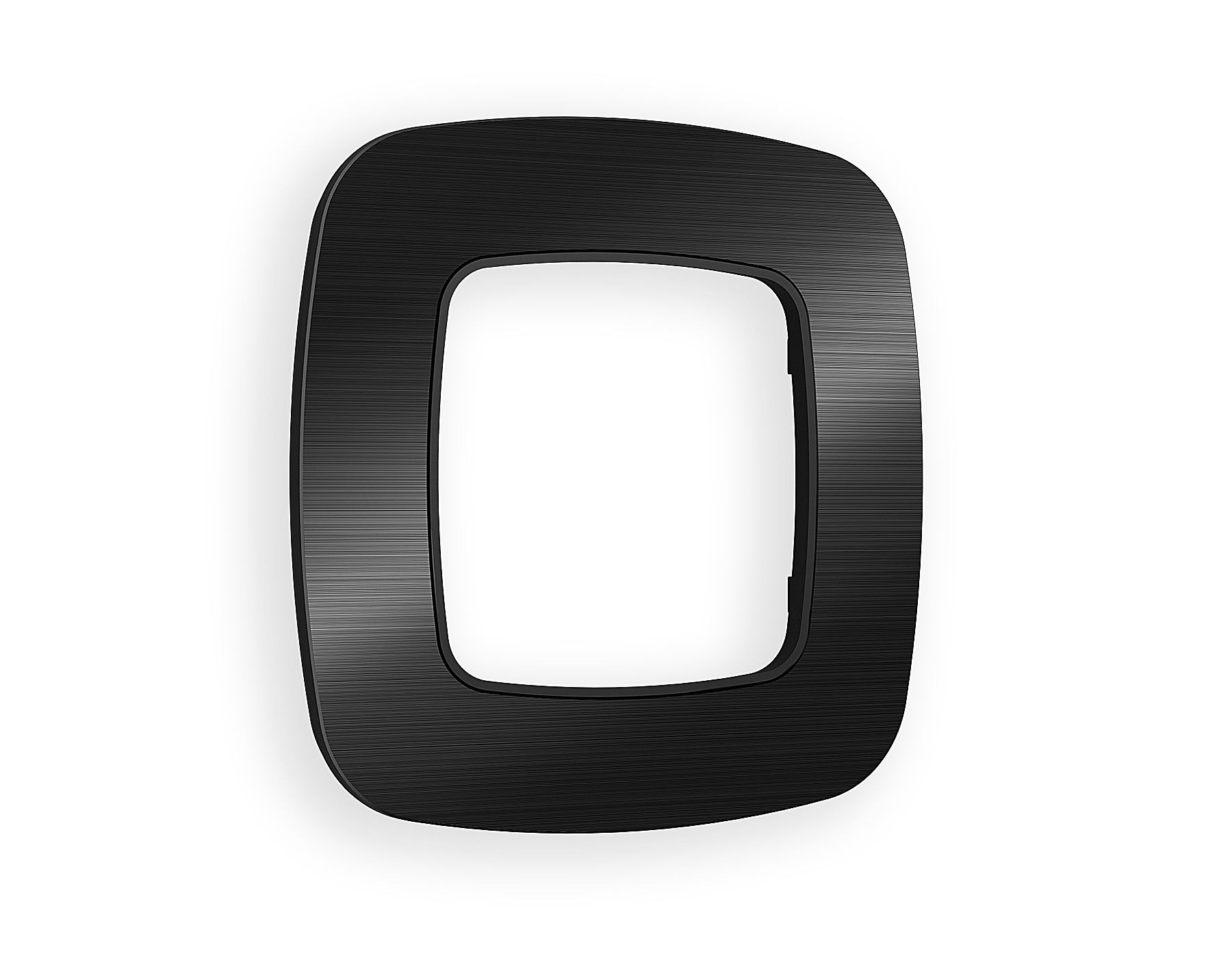 OF580501 Рамка OMEGA Radian (Черный Металл шлифованный) 1-ая