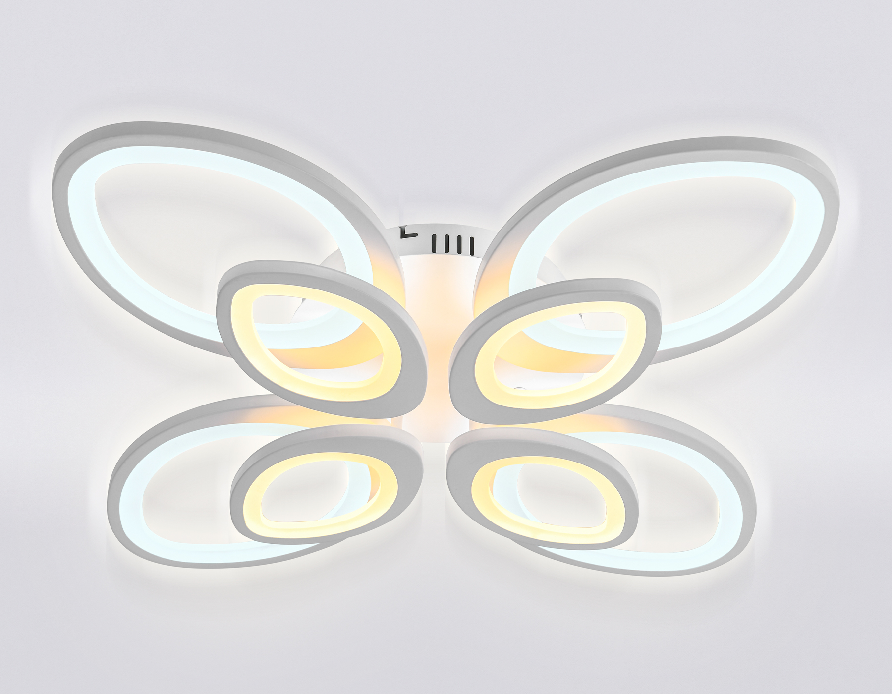 Потолочный LED светильник FA4179/4+4 WH белый 3000+6400K/4200K/6400+3000K 134W 620*620*120 (ПДУ ИК)