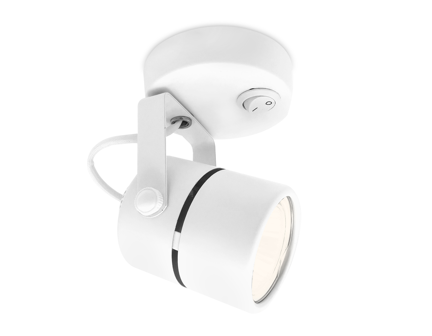 Накладной поворотный светильник TA100 WH белый GU10 D80*130*D60