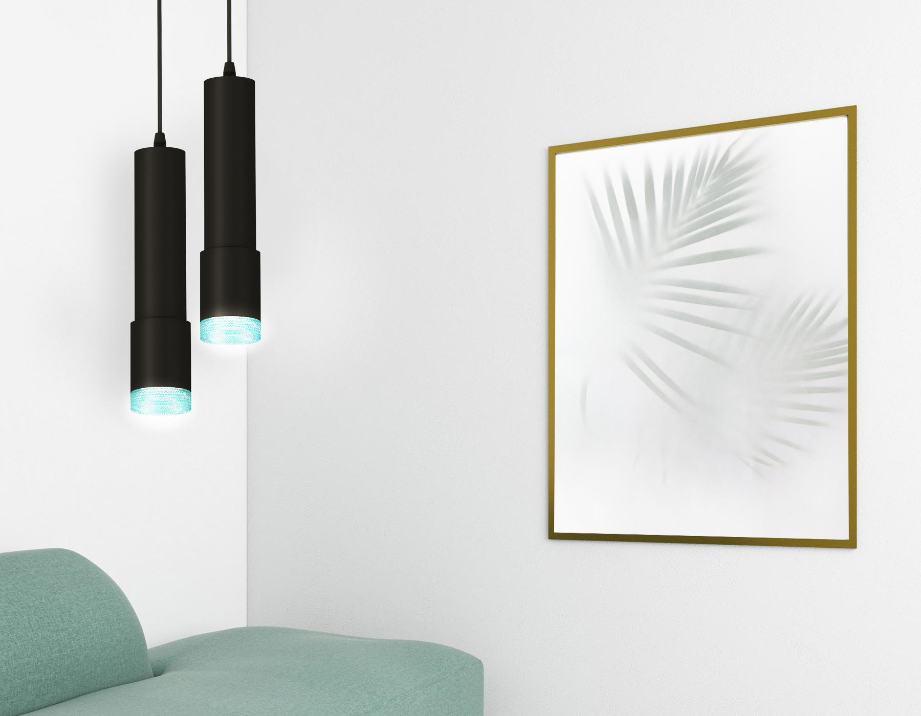 Подвесной светильник XP7422004 SBK/BL черный песок/голубой MR16 GU5.3 (A2302, C6356, A2030, C7422, N7194)