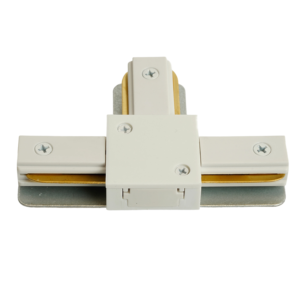 Коннектор Т-образный однофазный  для шинопровода , белый, LD1019