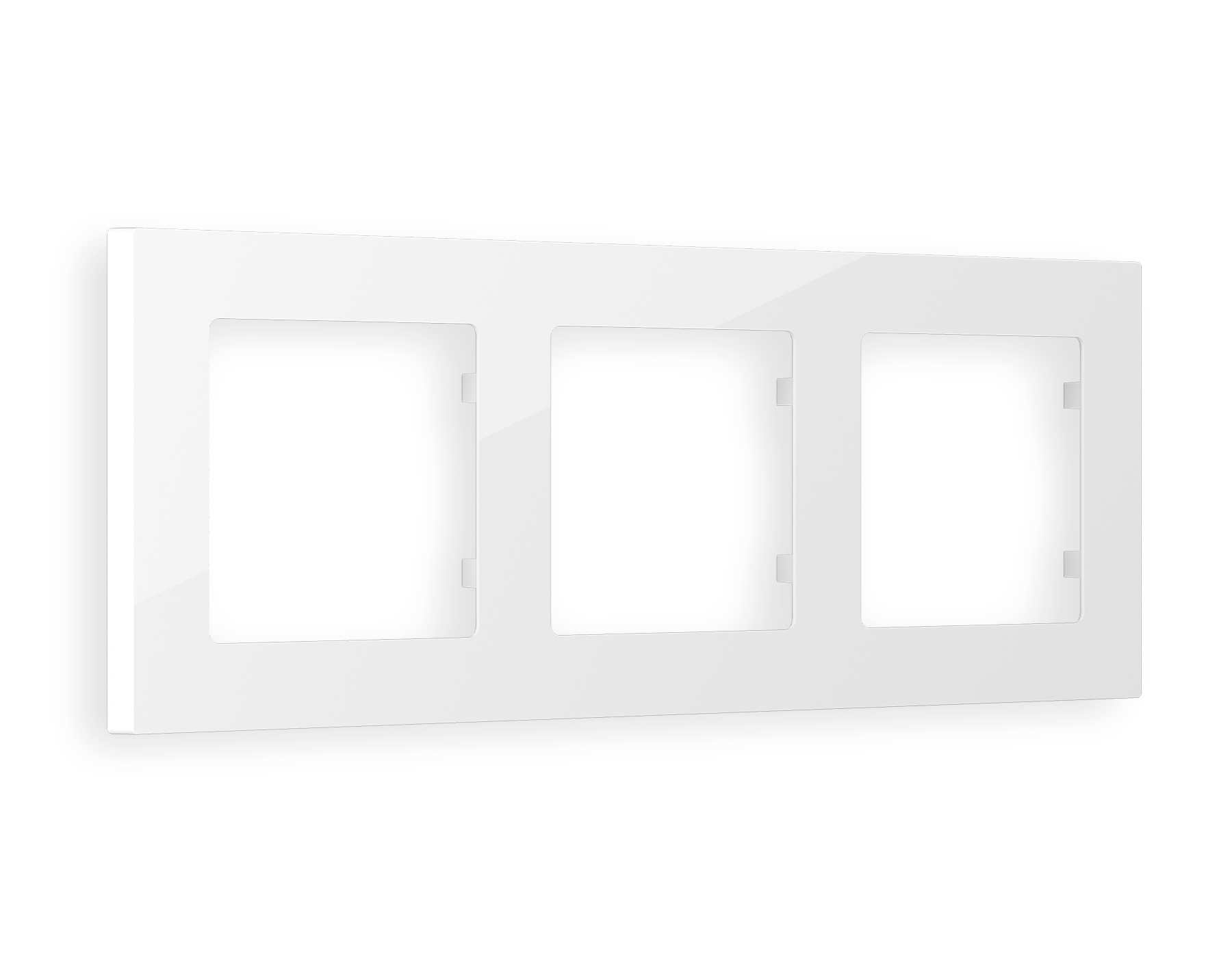 AF220103 Рамка ALFA Techno (Белый глянец) 3-ая