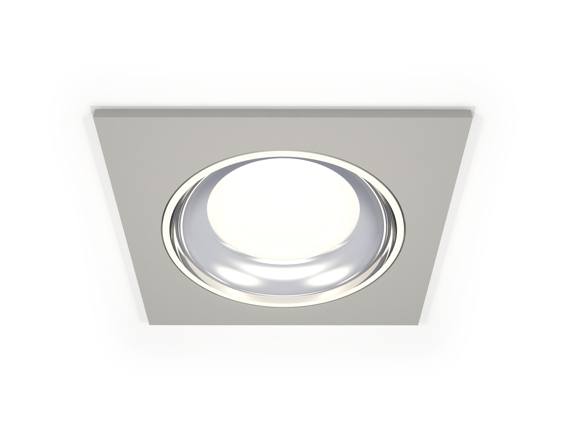 Встраиваемый светильник XC7633061 SGR/PSL серый песок/серебро полированное MR16 GU5.3 (C7633, N7022)