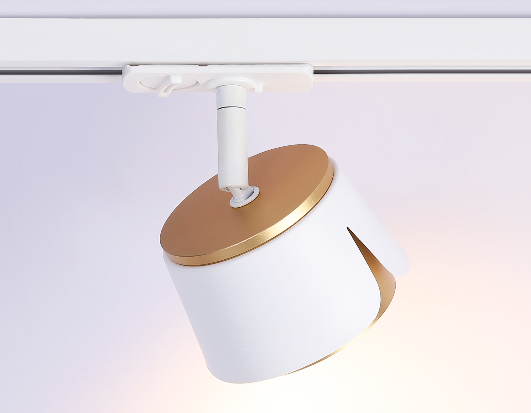 Трековый светильник Ambrella GL5343 WH/GD белый/золото GX53 D100*66