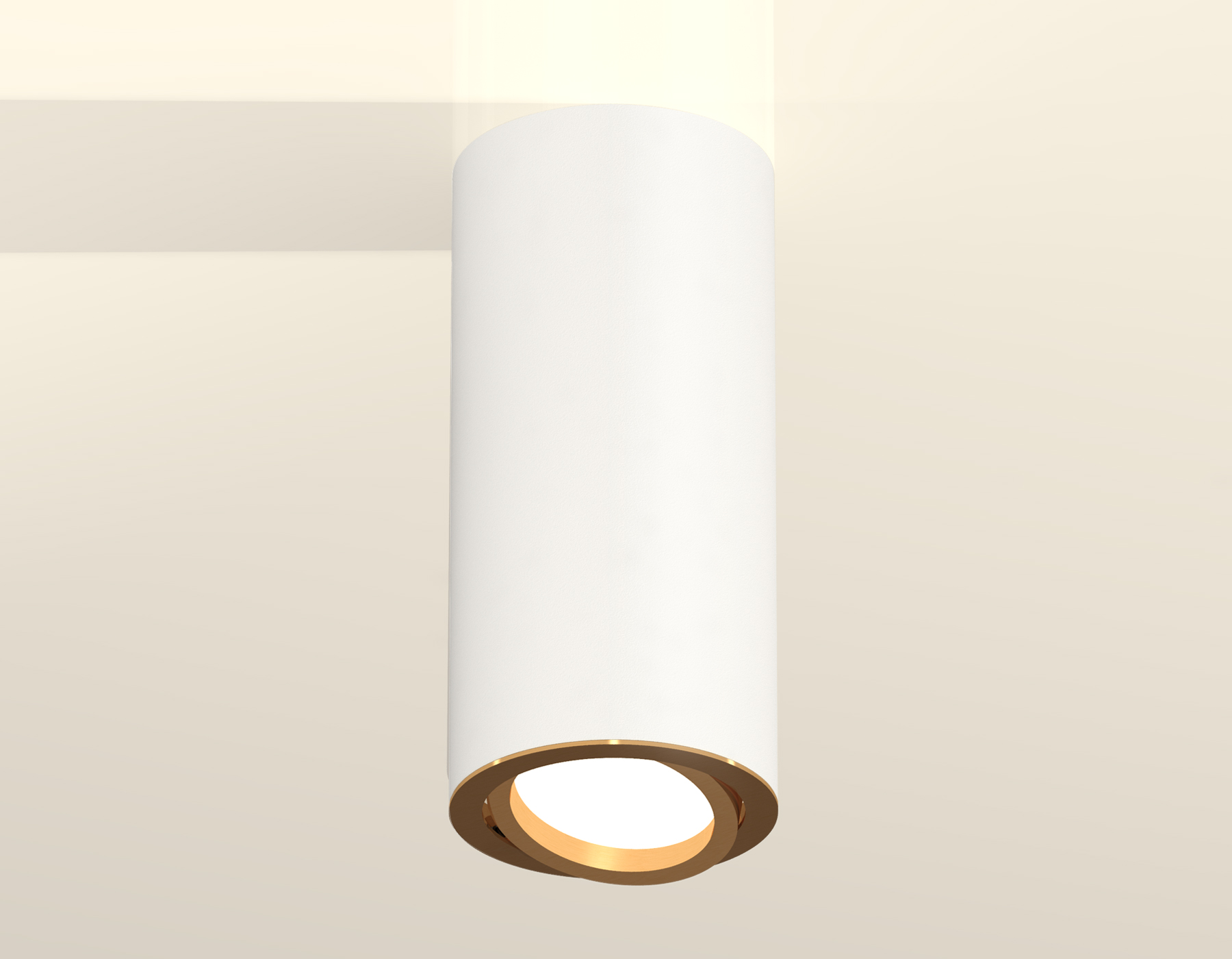 Накладной поворотный светильник XS7442004 SWH/PYG белый песок/золото желтое полированное MR16 GU5.3 (C7442, N7004)