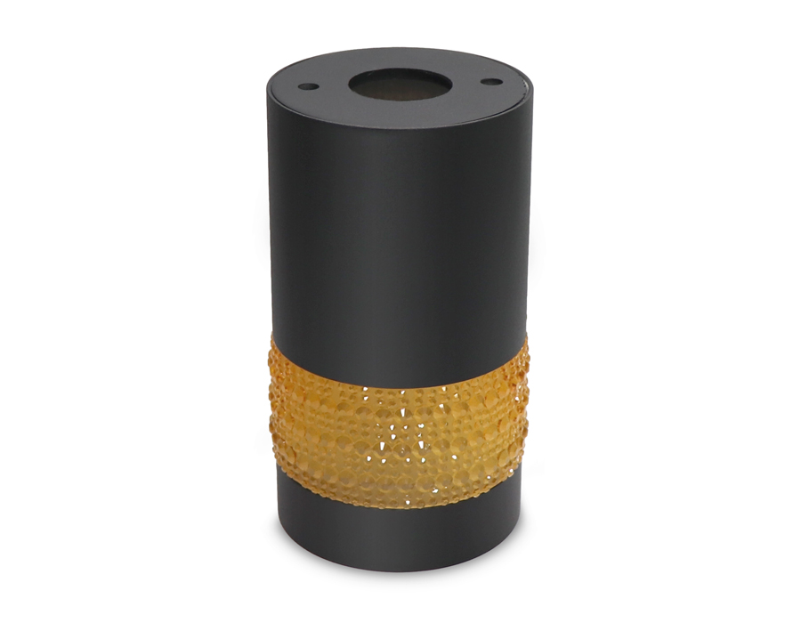 Накладной светильник Ambrella TN375 SBK/TI черный песок/янтарь GU5.3 D65*117