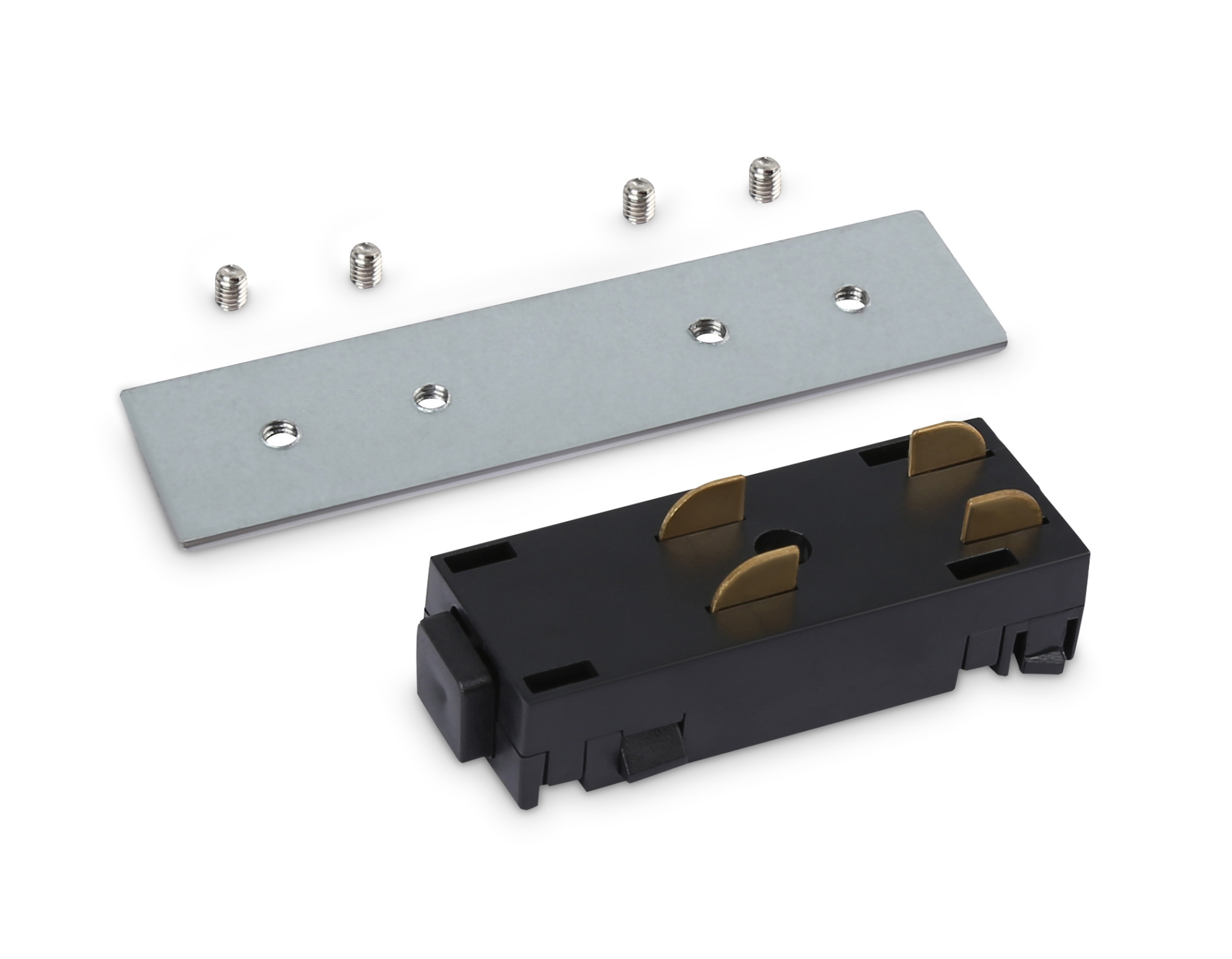 GL1106 BK черный коннектор питания с соединителем для шинопровода Magnetic 220V 68*28.5*18